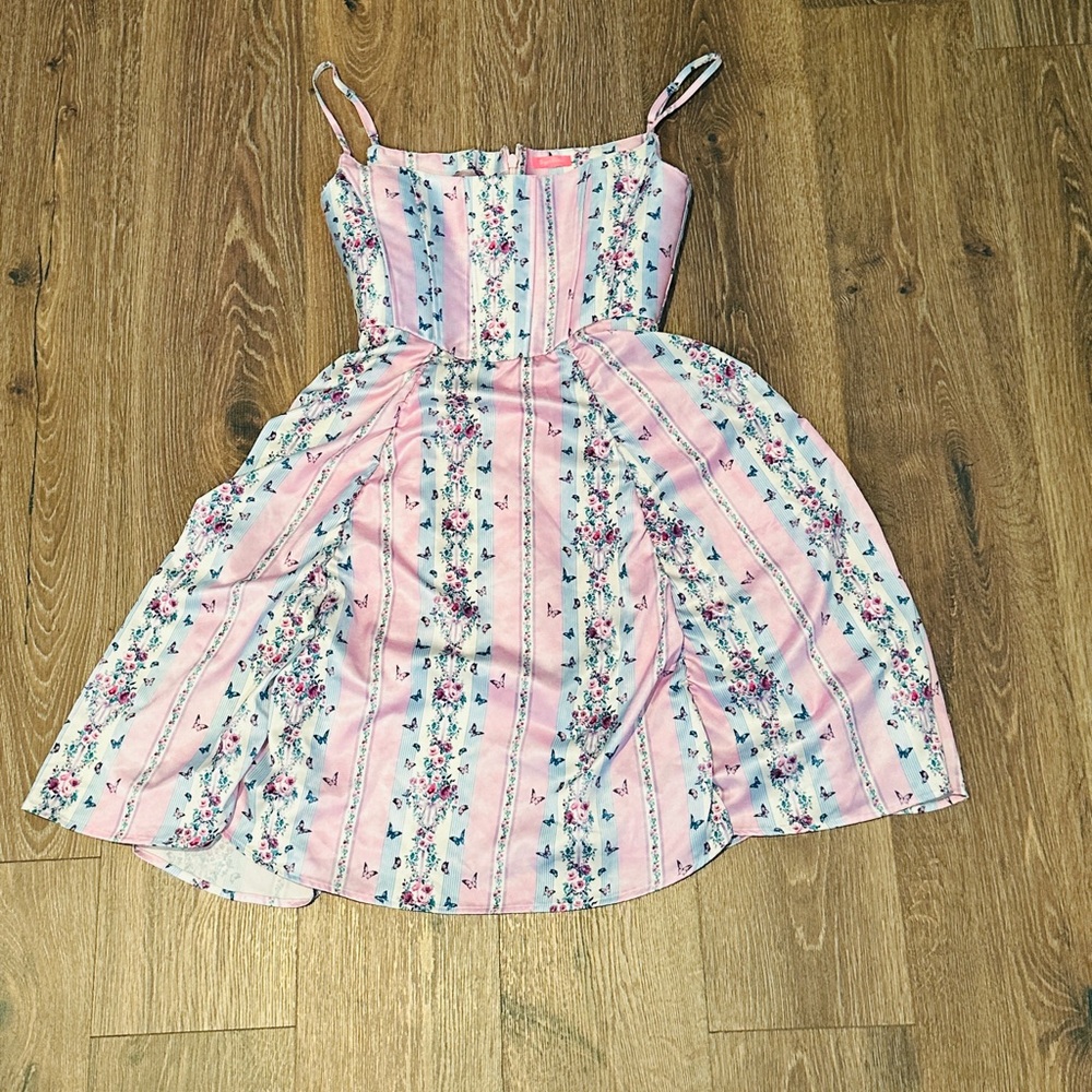 Sugar Thrillz Pink Floral Dress